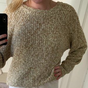 Tan and brown Free People Sweater